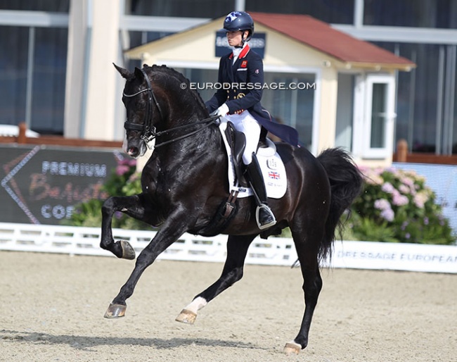 Charlotte Fry and Everdale at the 2021 European Dressage Championships :: Photo © Astrid Appels