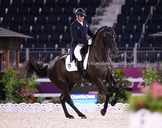 Francesco Zaza and Wispering Romance at the 2021 Tokyo Olympics :: Photo © Astrid Appels