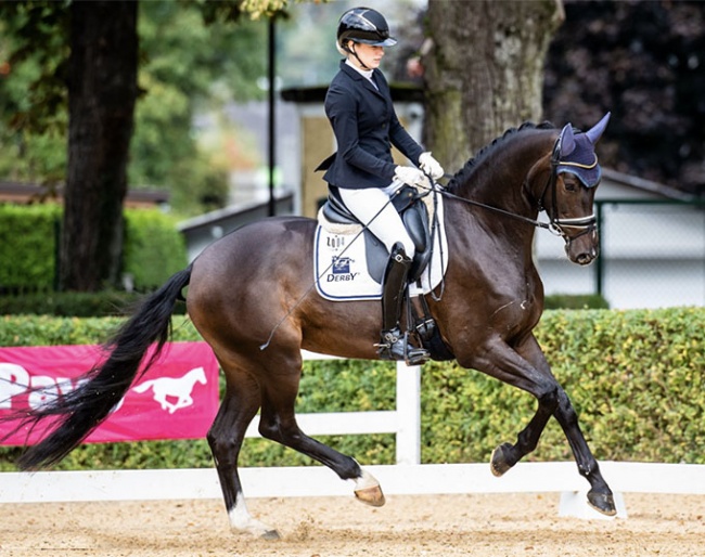Lisa Horler and Get You The Moon at the 2021 Austrian Warmblood Young Horse Championships :: Photo © Kraus