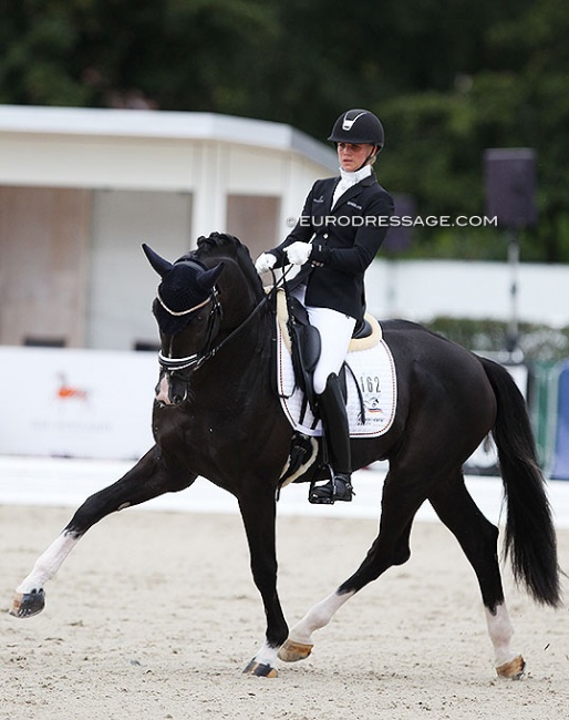Mette Sejbjerg Jensen and Suarez at the 2021 World Championships for Young Dressage Horses :: Photo © Astrid Appels