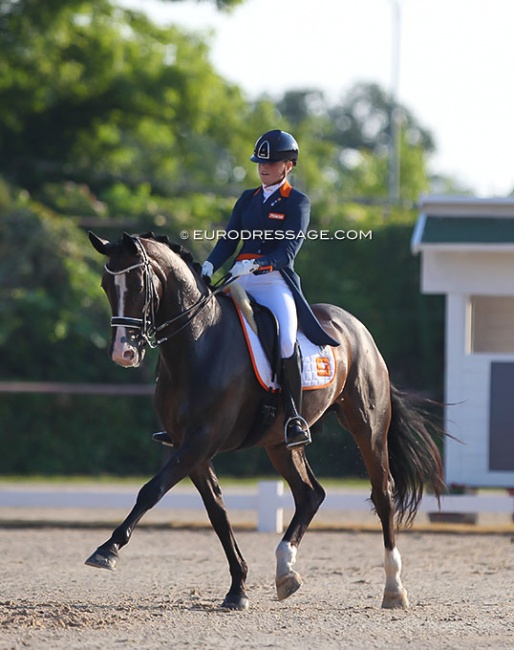 Annemijn Boogaard and Fullspeed TC at the 2019 European Junior Riders Championships :: Photo © Astrid Appels
