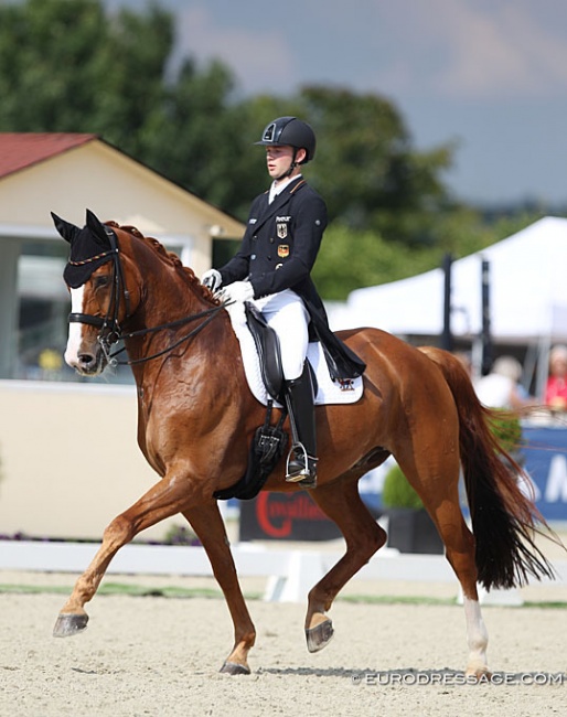Raphael Netz and Lacoste at the 2020 CDI-U25 Hagen :: Photo © Astrid Appels
