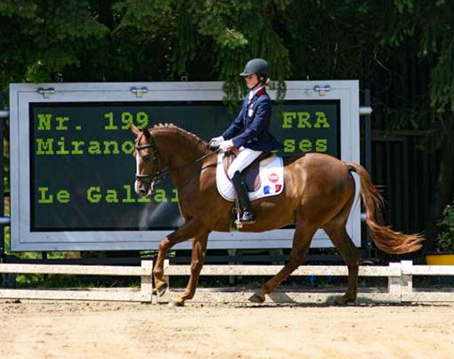 Hélène Le Gallais and Mirano des Etisses at the 2007 European Pony Championships in Freudenberg