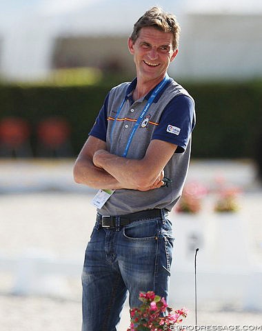 Rudolf Zelinger  in Spanish team outfit at the 2018 CDIO Aachen :: Photo © Astrid Appels