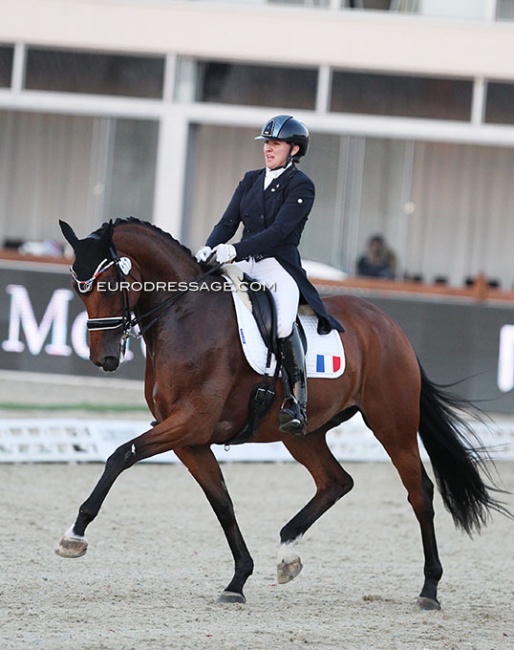 Alix Bravard and Santiago at the 2021 European Under 25 Championships in Hagen :: Photo © Astrid Appels