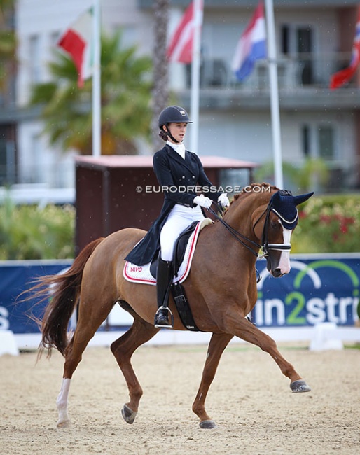 Victoria Bonefeld Dahl and Comtesse at the 2021 European Young Riders Championships :: Photo © Astrid Appels