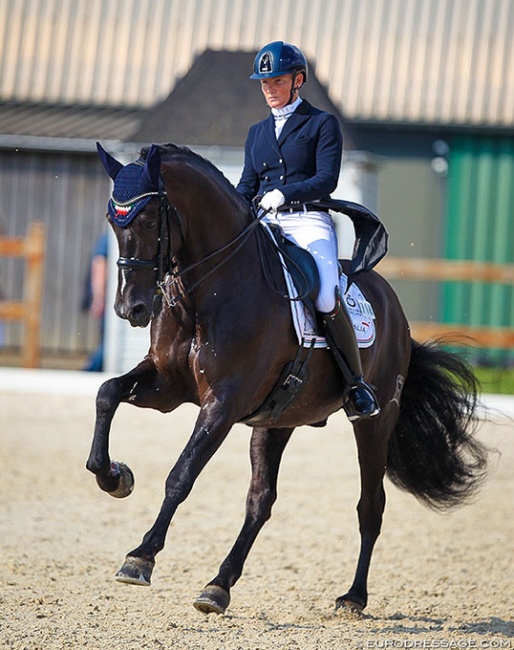 Nausiaa Maroni and Embajador SG earlier this summer at the 2021 CDI Grote Brogel :: Photo © Astrid Appels