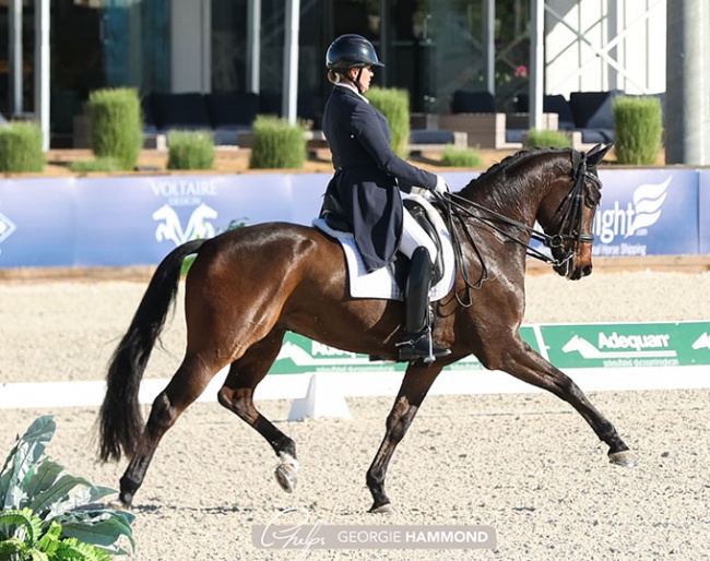Kristina Harrison-Antell and I Felix at the 2021 CDI-W Thermal :: Photo © Georgie Hammond