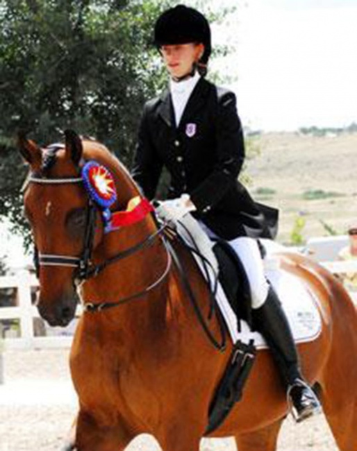 Morgan Heinrichs and Orlando win junior freestyle gold at the 2008 North American Junior Riders Championships :: Photo © Mary Phelps