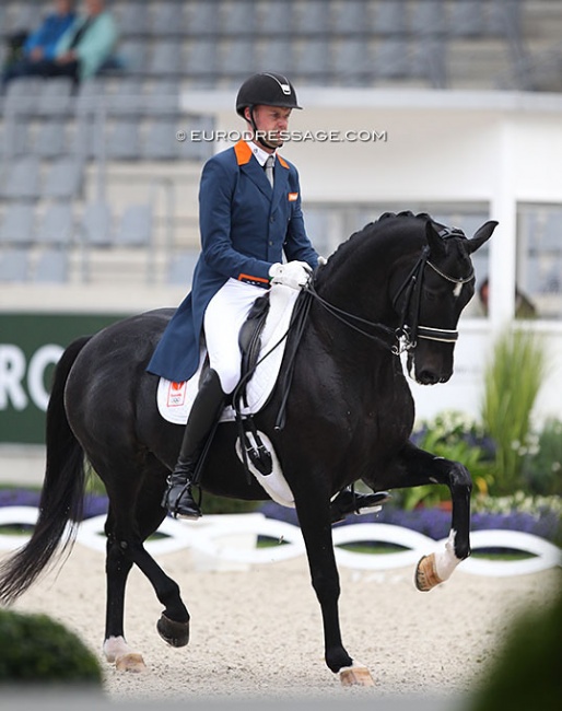 Vincent van Gasselt and Delacroix at the 2021 CDIO Aachen :: Photo © Astrid Appels