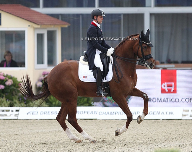 Jonas Elvebakk and Citta at the 2021 European Dressage Championships :: Photo © Astrid Appels