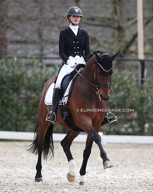 Emma Lienert and Barack Obama at their CDI debut at the 2021 CDI Sint-Truiden in Belgium :: Photo © Astrid Appels