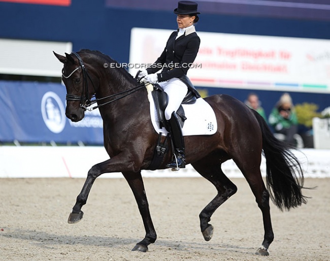 Sandra Nuxoll and Hanami at the 2018 Nurnberger Burgpokal qualifier in Hagen :: Photo © Astrid Appels
