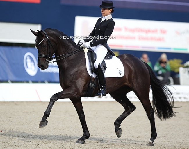 Sandra Nuxoll and Hanami at the 2018 Nurnberger Burgpokal qualifier in Hagen :: Photo © Astrid Appels