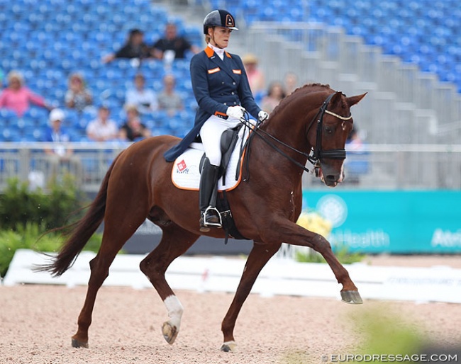 Madeleine Witte-Vrees and Cennin at the 2018 World Equestrian Games :: Photo © Astrid Appels