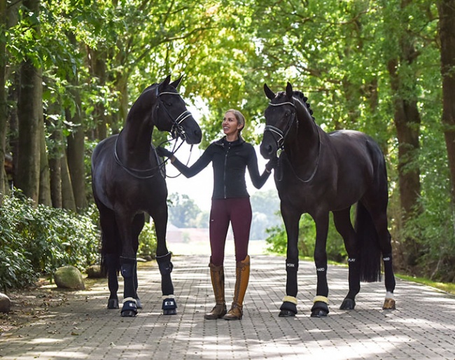 Australian Olympian Simone Pearce with Gestut Sprehe's Millennium and Marc Cain