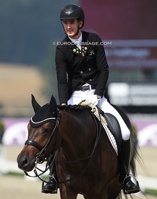 Moritz Treffinger and Standing Ovation at the 2020 CDI Hagen :: Photo © Astrid Appels