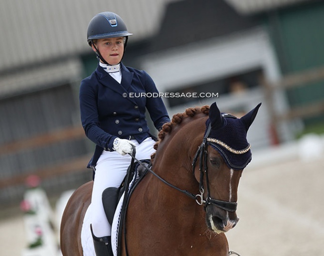 Maddy Dijkshoorn  and Boogie De L'Aube at the 2021 CDI Grote Brogel in July :: Photo © Astrid Appels