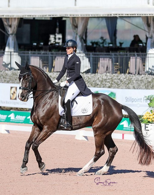 Christina Vinios and Deauville at the 2022 CDI Wellington :: Photo © Sue Stickle