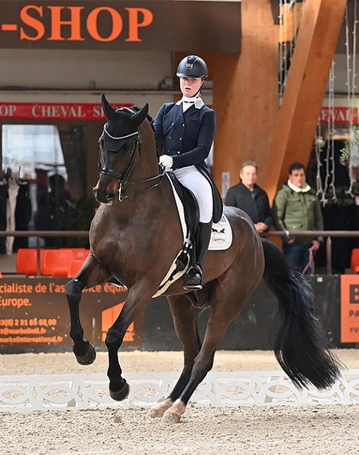 Anna Kappelhoff and Quatermain at the 2022 CDI Le Mans :: Photo © Les Garennes