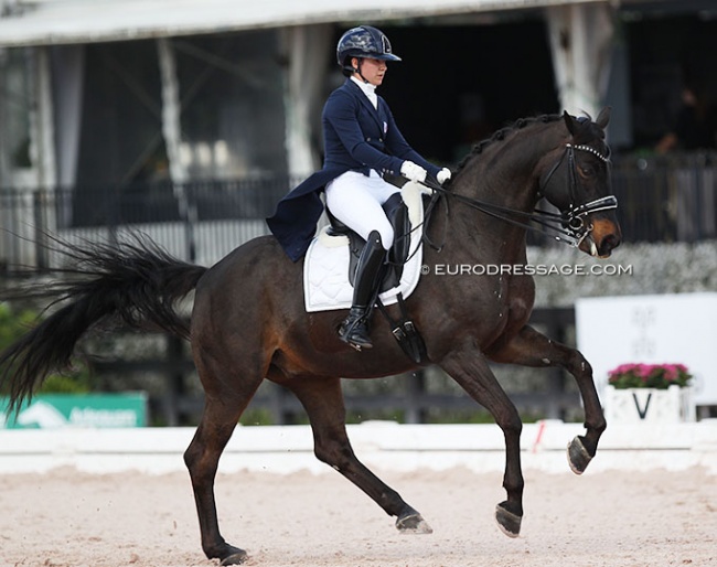 Hope Cooper and Hot Chocolate at the 2022 CDI Wellington :: Photo © Astrid Appels