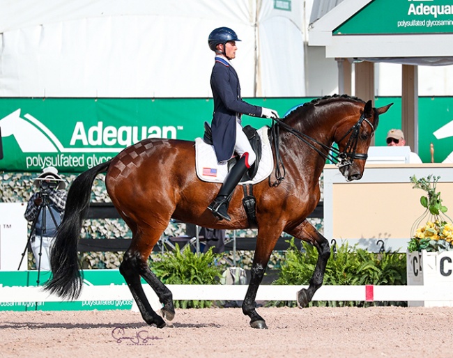 Benjamin Ebeling and Indeed at the 2022 CDI-W Wellington :: Photo © Astrid Appels
