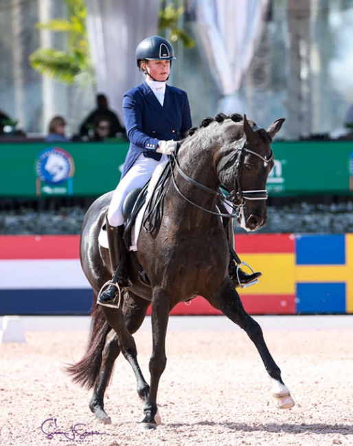 Pia Fortmuller and Frieda at the 2022 CDI 3* Wellington :: Photo © Susan Stickle