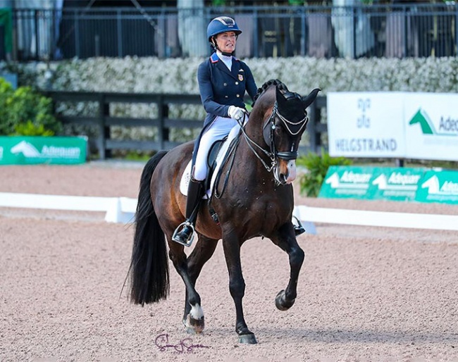 Charlotte Jorst and Nintendo at the 2022 CDI-W Wellington - Week 5 :: Photo © Sue Stickle