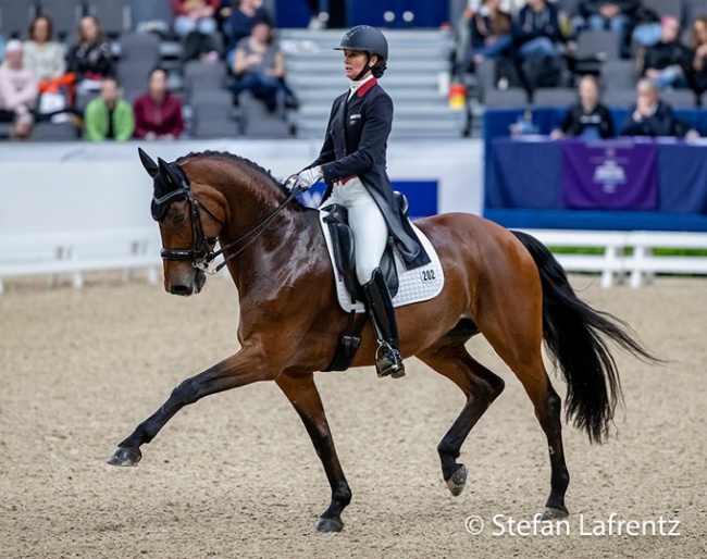 Yvonne Losos de Muniz and Aquamarijn at the 2019 World Cup Finals in Gothenburg :: Photo © Stefan Lafrentz