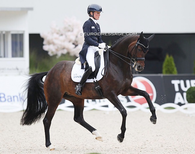 Helen Langehanenberg and Schöne Scarlett win the Prix St Georges at the 2021 CDIO Aachen :: Photo © Astrid Appels
