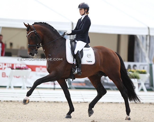 Franka Loos and Las Vegas at the 2021 World Young Horse Championships :: Photo © Astrid Appels