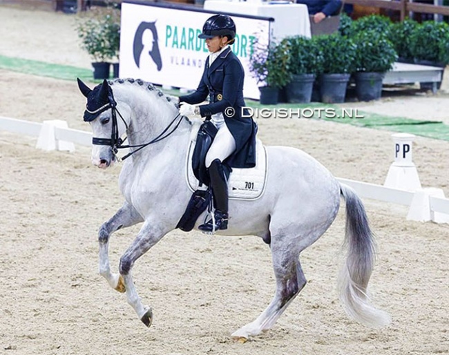 Lyndal Oatley and Eros at the 2022 CDI Lier :: Photo © Digishots