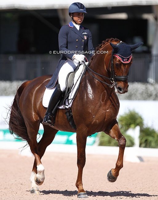 Anna Buffini and Davinia La Douce at the 2022 Palm Beach Derby CDI-W :: Photo © Astrid Appels