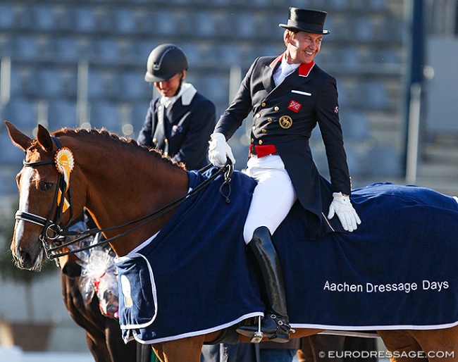 Emile Faurie and Dono di Maggio won the 2018 Aachen Dressage Days :: Photo © Astrid Appels