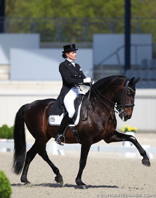 Britta Rasche-Merkte and Xerez at the 2018 Aachen Dressage Days CDI :: Photo © Astrid Appels