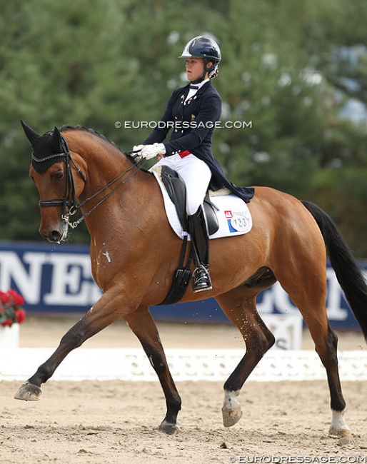 Lea Bonifay and Fantastique at the 2018 European Junior Riders Championships :: Photo © Astrid Appels