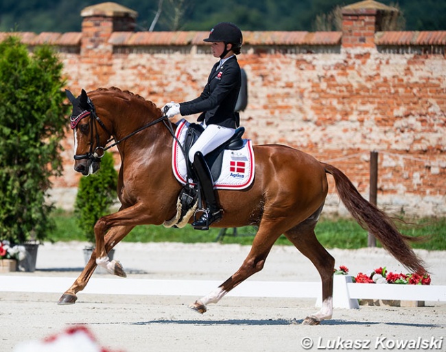 Sophia Obel Jorgensen and Adriano B at the 2021 European Pony Championships :: Photo © Lukasz Kowalski