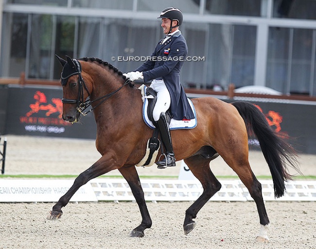 Michael Bugan and For President at the 2021 European Dressage Championships in Hagen :: Photo © Astrid Appels