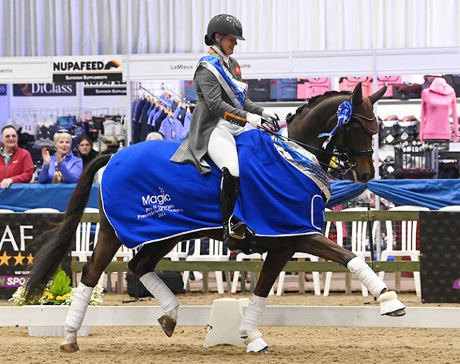 Alice Oppenheimer and Headmore Dionysus at the 2022 British Winter Championships :: Photo © Kevin Sparrow
