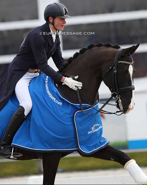 Dylan Deutrom and San Marco at the 2022 CDI Opglabbeek :: Photo © Astrid Appels