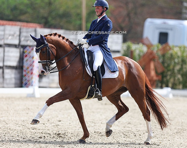 Antoine Nowakowski and Quater Girl at the 2022 CDI Sint-Truiden :: Photo © Astrid Appels