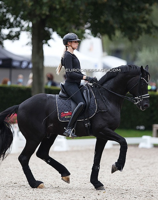 Simone Pearce and Gestut Sprehe's Destano at the 2021 CDIO Aachen :: Photo © Astrid Appels