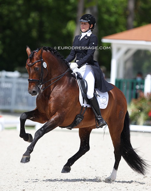 Irina Zakhrabekova and Armas Balago at the 2021 CDIO Compiegne in France :: Photo © Astrid Appels