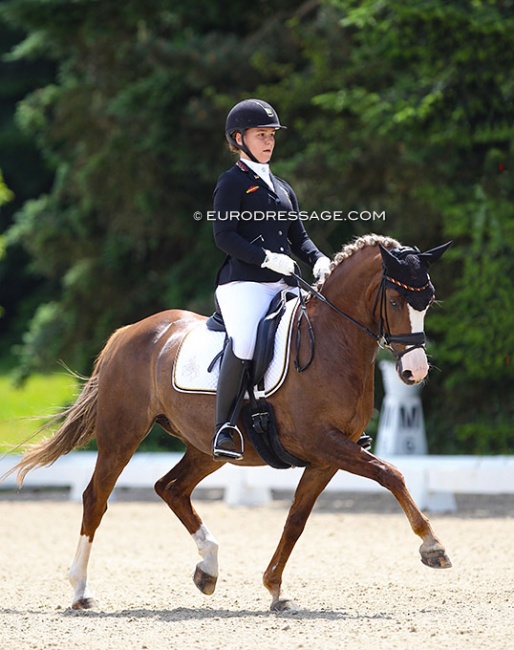 Paulina von Wulffen and Top Queen H at the 2021 CDI-P Hagen :: Photo © Astrid Appels