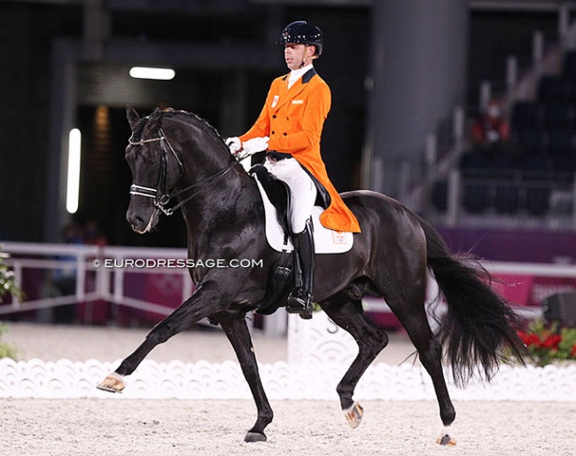 Hans Peter Minderhoud and Dream Boy at the 2021 Olympic Games in Tokyo :: Photo © Astrid Appels