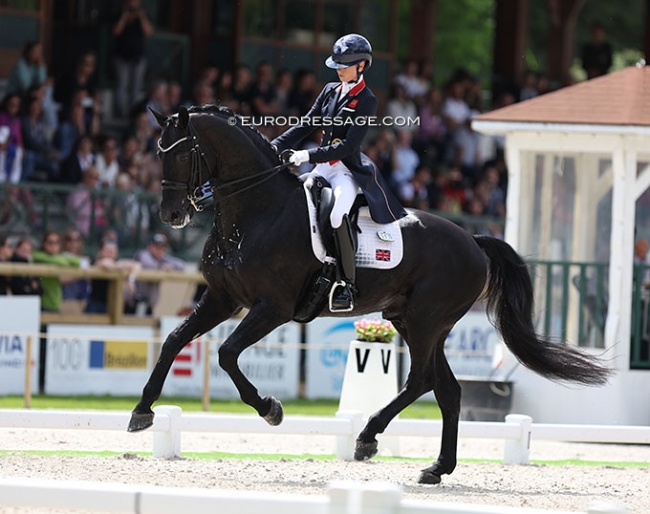 Charlotte Fry and Glamourdale win the 5* Grand Prix at the 2022 CDIO Compiegne :: Photo © Astrid Appels