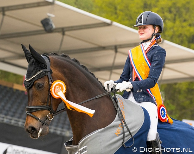 Sophie van Norel and Itrana wint he 2022 Dutch Children Championships :: Photo © Digishots