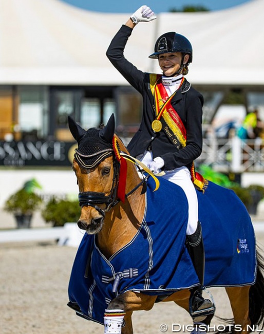 Liezel Everars and FS Capelli De Niro are the 2022 Belgian Pony Champions :: Photo © Digishots