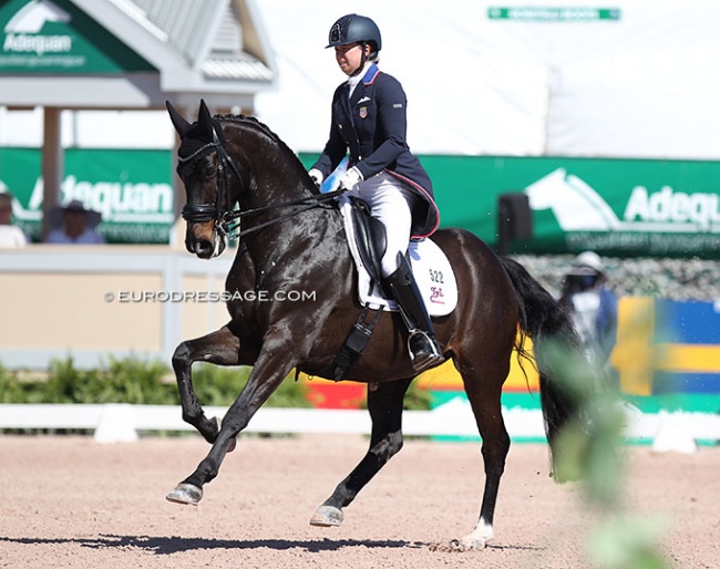 Katie Duerrhammer and Paxton at the 2021 CDI Wellington :: Photo © Astrid Appels