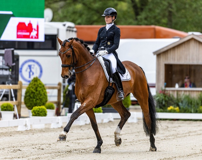 Juliane Brunkhorst and Aperol at the 2022 CDI Redefin :: Photo © Stefan Lafrentz